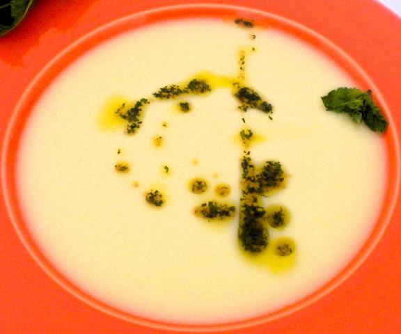 Gazpacho de Calabacin y Menta